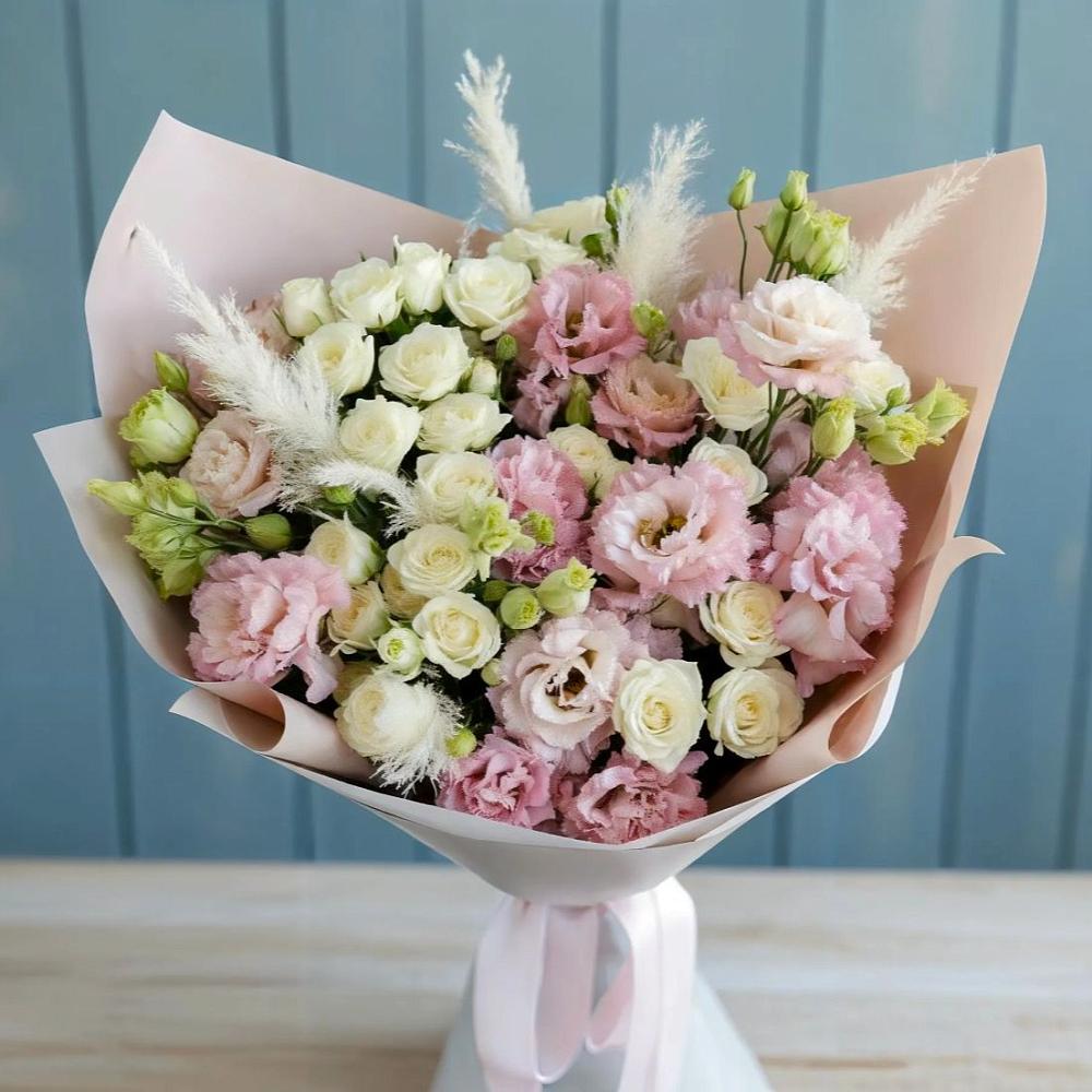 Букет цветов из: Альстромерии и Розы в Пролетарском Республики Адыгея