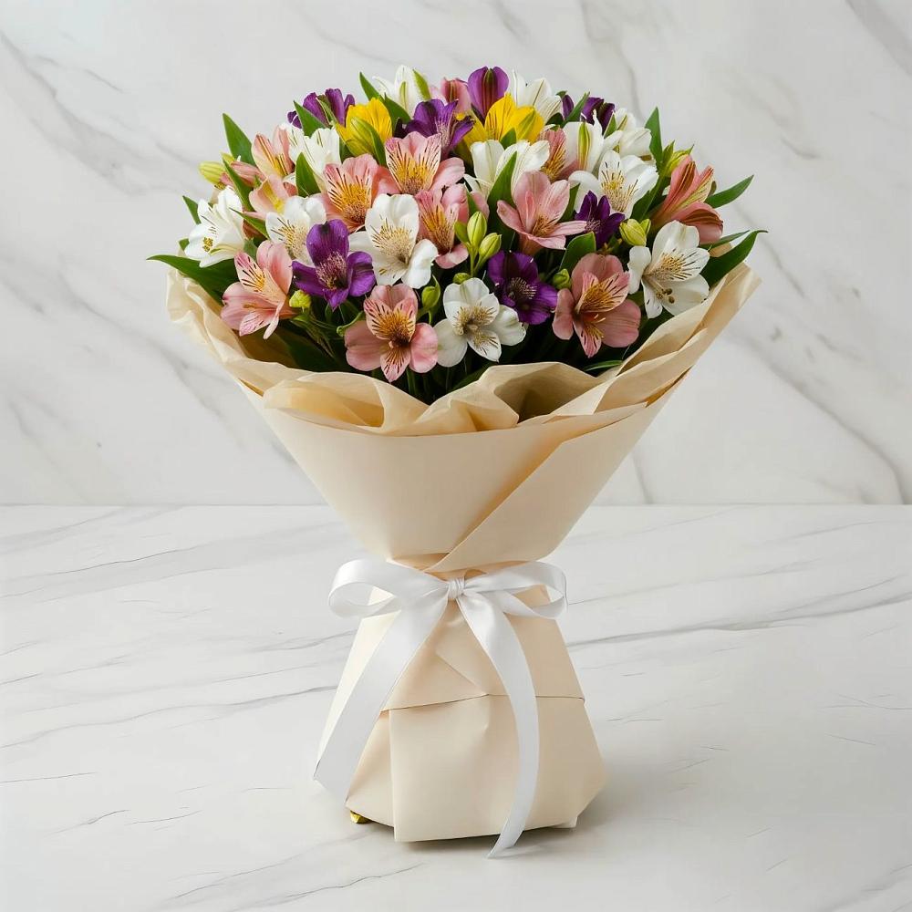 Букет цветов из: Альстромерии в Пролетарском Республики Адыгея