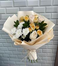 Букет цветов из:  Розы и Хризантемы в Пролетарском Республики Адыгея