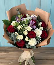 Букет цветов из:  Розы и Альстромерии в Пролетарском Республики Адыгея