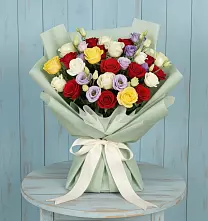 Букет цветов из:  Розы в Пролетарском Республики Адыгея