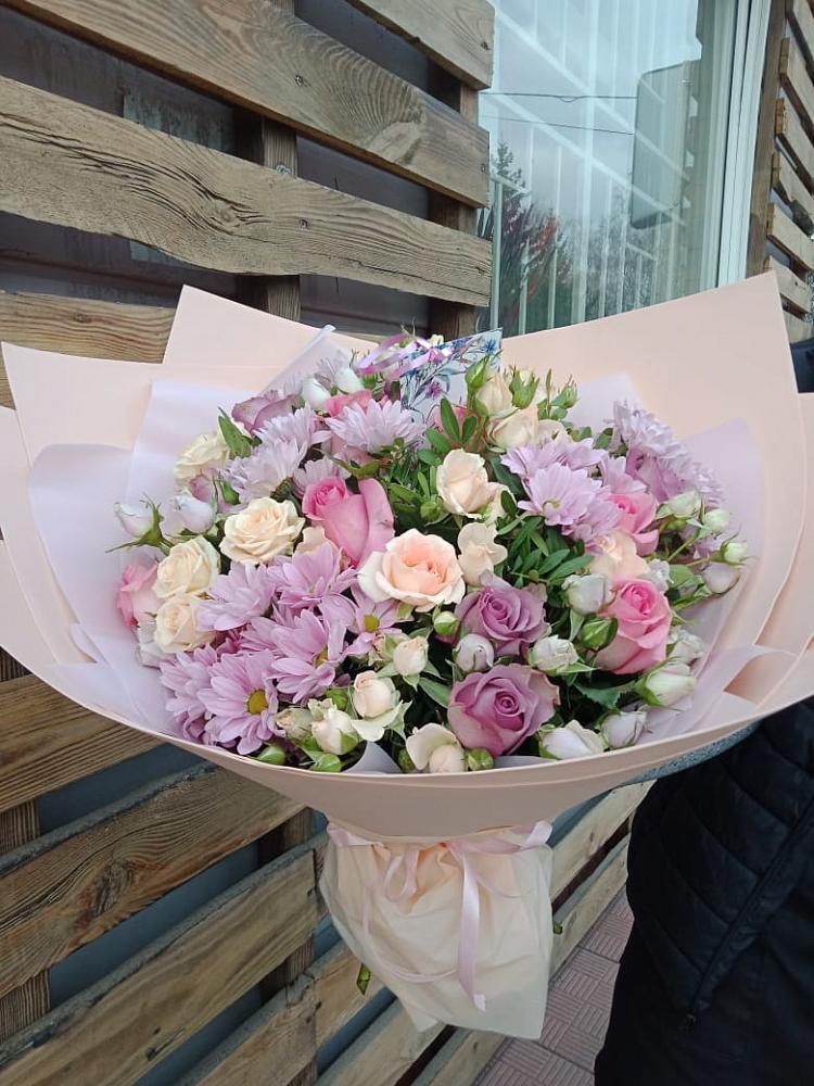 Букет цветов из: Розы и Хризантемы в Пролетарском Республики Адыгея