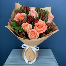 Букет цветов из:  Розы и Альстромерии в Пролетарском Республики Адыгея