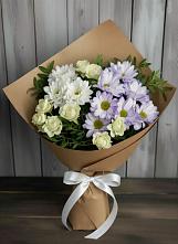 Букет цветов из:  Хризантемы и Розы в Пролетарском Республики Адыгея