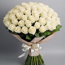 Букет 101 беля роза Белоснежка в Пролетарском Республики Адыгея