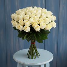 Букет 51 Белая роза Эдлесс Лав #REPLACE_PRED# Пролетарском Республики Адыгея