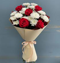 Букет цветов из:  Розы и Хризантемы #REPLACE_PRED# Пролетарском Республики Адыгея