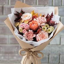 Букет цветов из:  Гвоздики, Хризантемы и Розы в Пролетарском Республики Адыгея