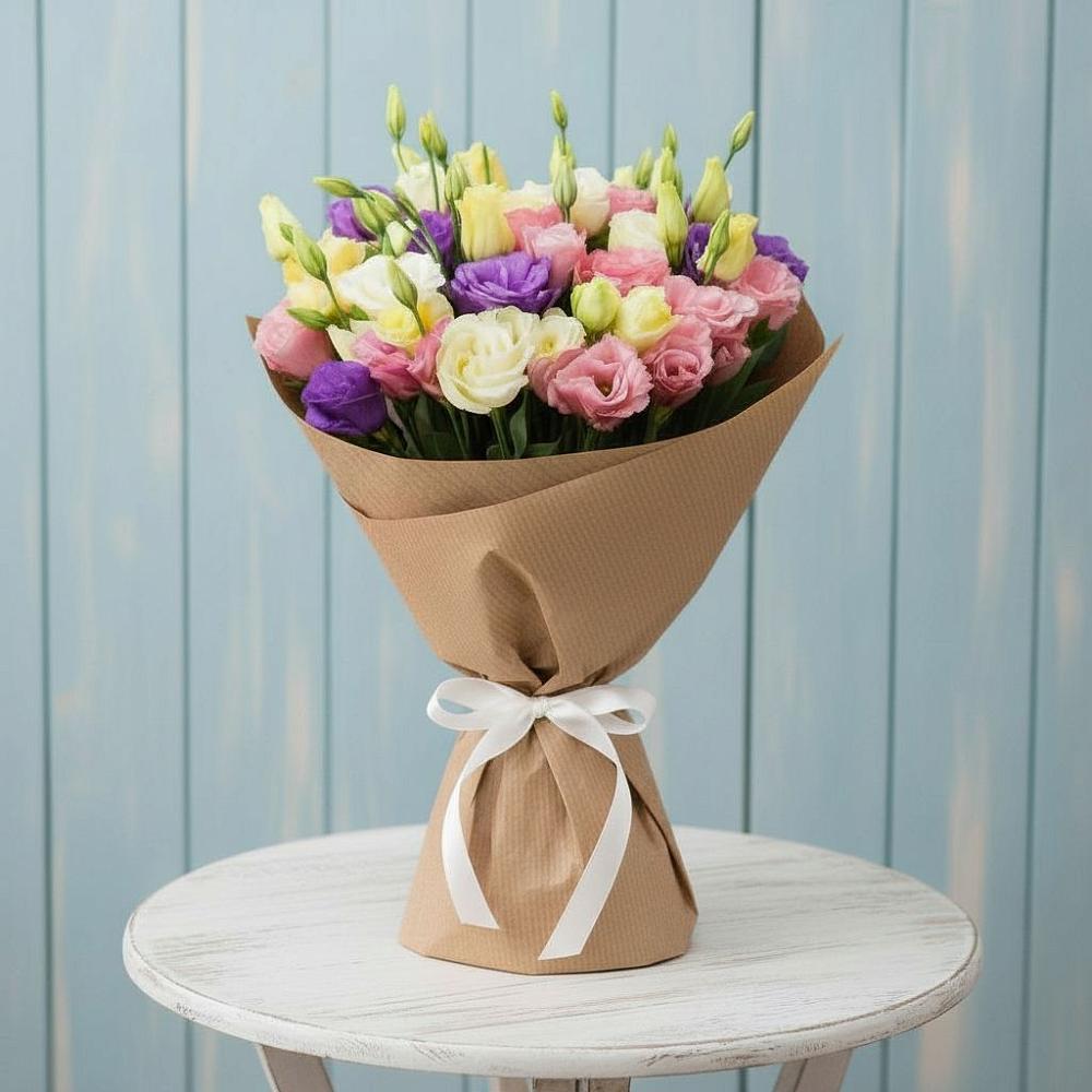 Букет цветов из: Лизиантусы в Пролетарском Республики Адыгея