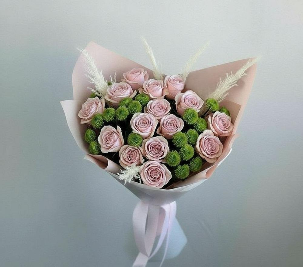 Букет цветов из: Розы и Хризантемы в Пролетарском Республики Адыгея