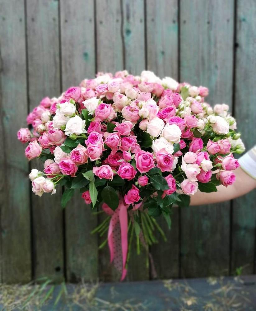 Букет Розовые кустовые розы Натали и Лав Лидия в Пролетарском Республики Адыгея