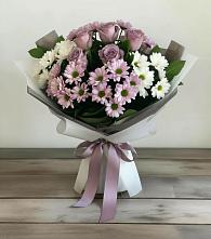 Букет цветов из:  Хризантемы и Розы в Пролетарском Республики Адыгея