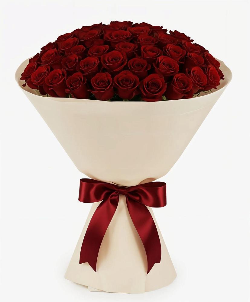 Букет 101 Бордовая роза Блэк Бакарра в Пролетарском Республики Адыгея