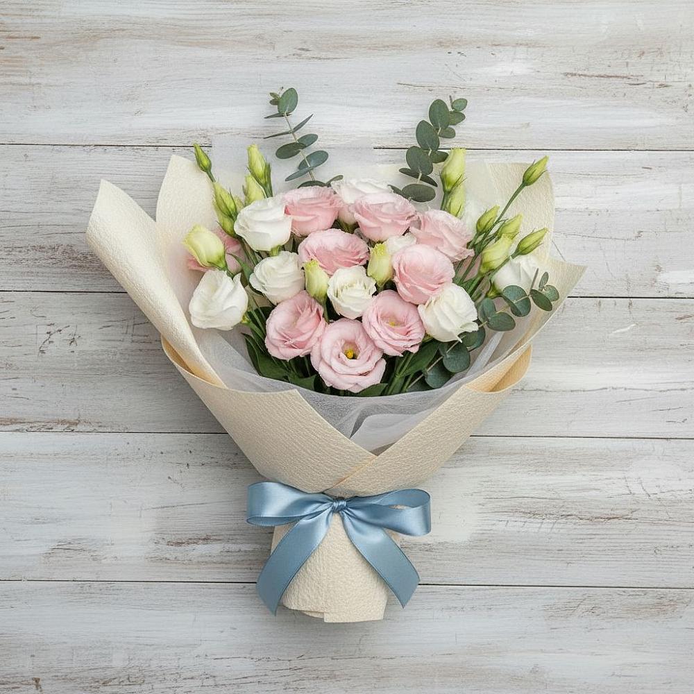 Букет цветов из: Лизиантусы в Пролетарском Республики Адыгея